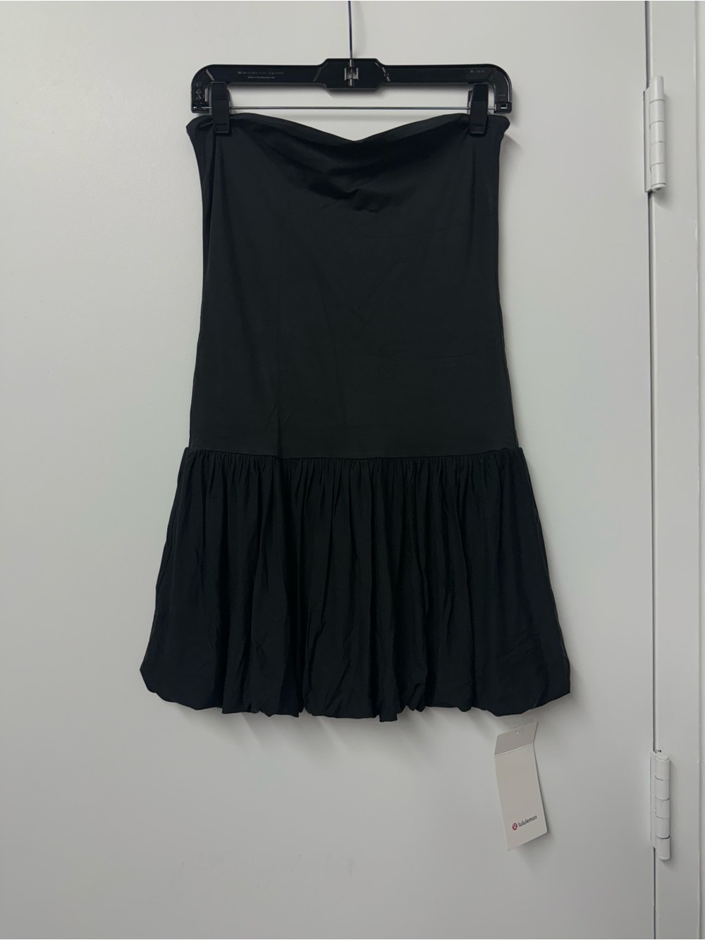 LuluLemon 2 in 1 Bubble Hem Mini Dress in Black